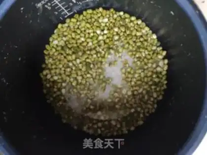 Make Green bean congee step 1