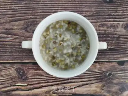 Make Green bean congee step 3