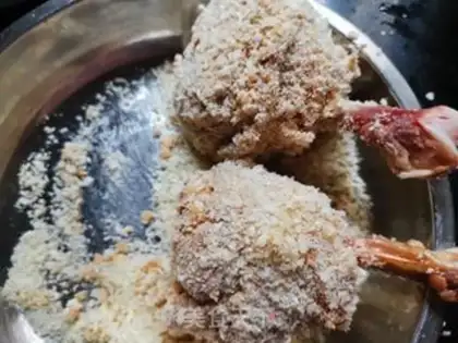 Make Cricket stick, chicken leg step 3