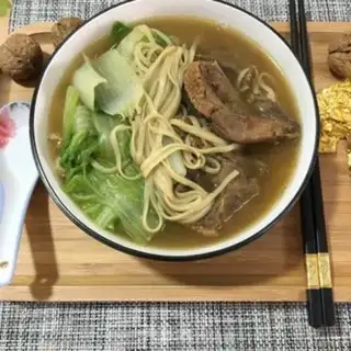 Make Old pickle duck noodles step 6