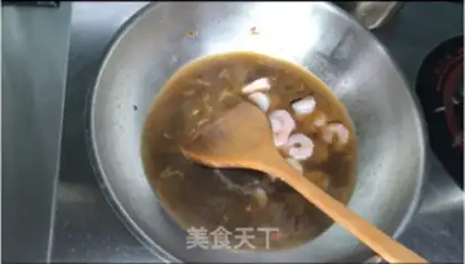 Make Black pepper shrimp tofu step 2