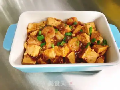 Make Black pepper shrimp tofu step 5