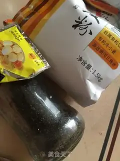Make Double black sesame rolls step 0