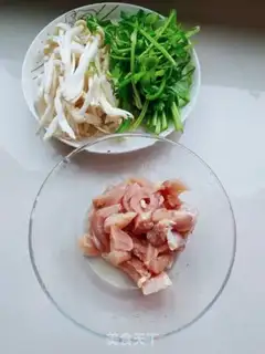 Make Seafood mushroom fried chicken step 0