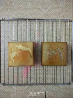 Make Black sesame slice sponge cake step 8