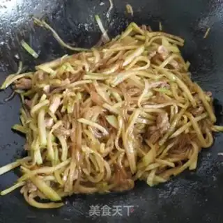 Make A radish-cracked fried meat step 11