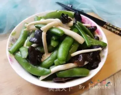Make Muir seafood mushrooms fried sweet beans step 10
