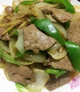 Make Onion fried liver step 4