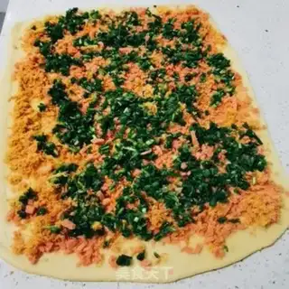 Make The meat loose ham onion toast step 16