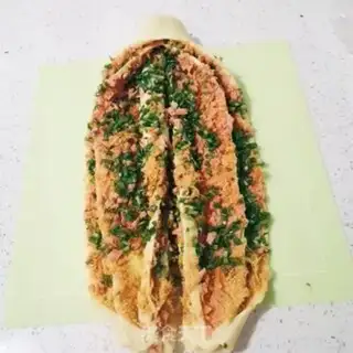 Make The meat loose ham onion toast step 19