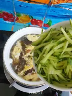 Make cucumber pickles and omelet soup step 6