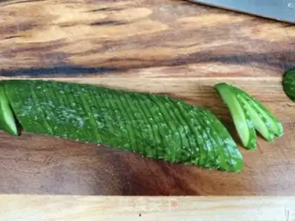Make cucumber pallet step 1