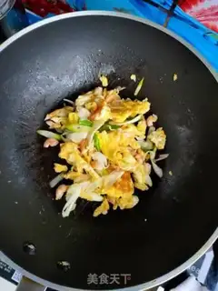 Make Shrimp onions fried eggs step 6
