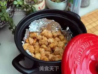 Make A casserole of chicken and rice step 9