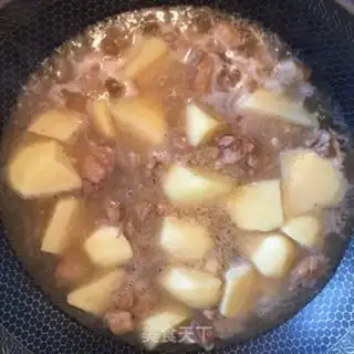 Make Curry potatoes for chicken step 5