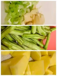 Make Potato fried beans step 0