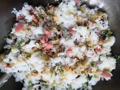 Make Five-colored rice step 9