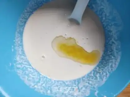 Make Breakfast eggcake step 1