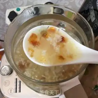 Make Peach glue, silver and rice porridge step 5
