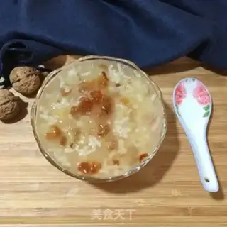 Make Peach glue, silver and rice porridge step 6