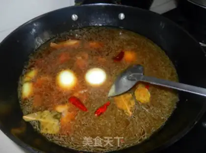 Make Chicken legs and eggs step 5