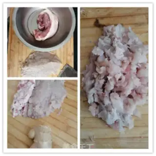 Make A fish dumpling step 1