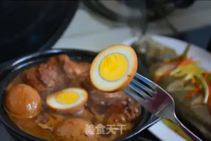 Make Chicken legs and eggs step 7