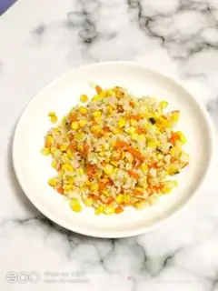 Make Carrot corn fried rice step 8