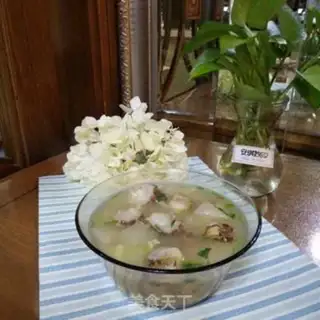 Make Scallop melon soup step 11