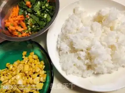 Make Cream corn carrots step 0