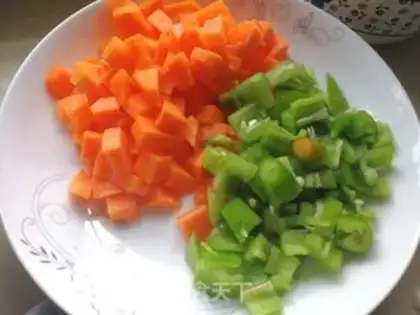 Make Carrot pepper fried chicken step 1