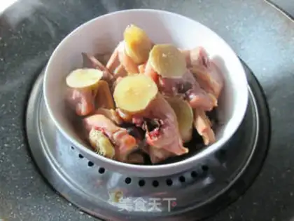 Make Steam squid and chicken legs step 8