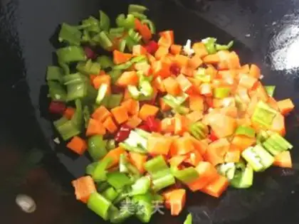 Make Carrot pepper fried chicken step 7