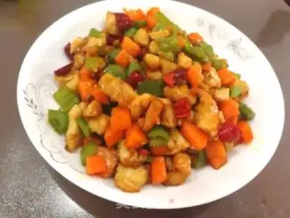 Make Carrot pepper fried chicken step 10