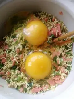 Make Puffy eggcake step 6