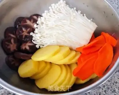 Make Sheep chops and vegetables step 1