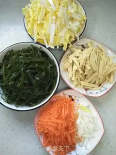 Make Dried tofu and sea ribbon step 3