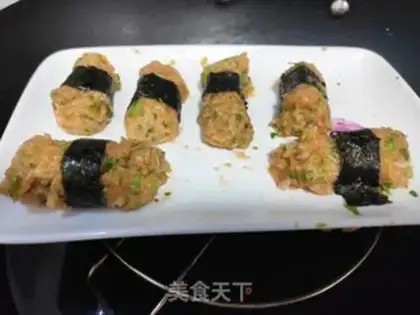 Make Fried vegetables, salmon mud step 3