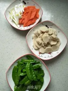 Make Inkfish balls, Dutch beans step 3