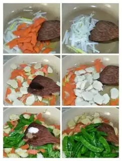 Make Inkfish balls, Dutch beans step 4