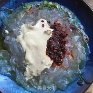 Make Sesame sauce spicy powder step 8