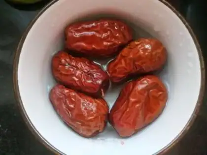 Make Red bean date rice cake step 1