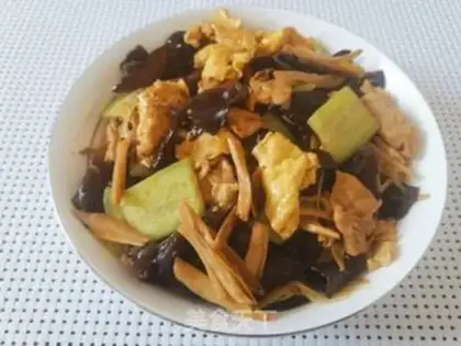 Make Traditional mushu meat step 11