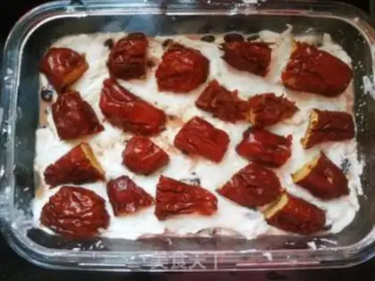 Make Red bean date rice cake step 10