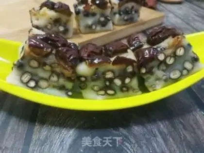 Make Red bean date rice cake step 12
