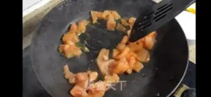 Make Peas, vegetables, chicken round step 3