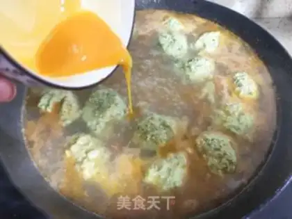 Make Peas, vegetables, chicken round step 6
