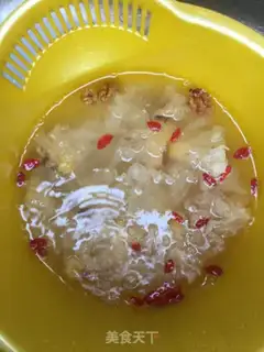 Make Silver ear walnuts and rice step 7