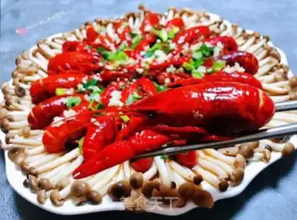 Make Crab mushrooms, lobster step 12