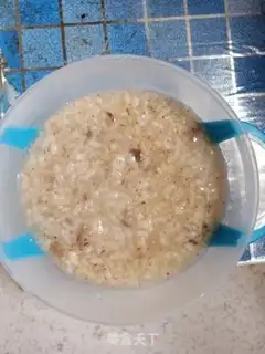 Make Red-tree mushroom congee step 3